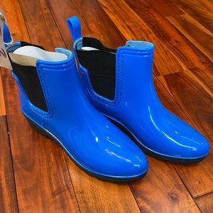 Cobalt Blue Halifax Rain Booties by Seven